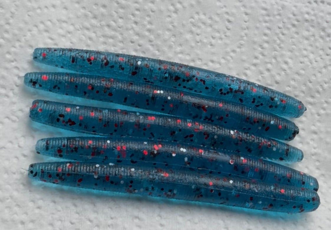 Aqua Mist (Aqua Mist 4" Stick Worms – 10 Pack)