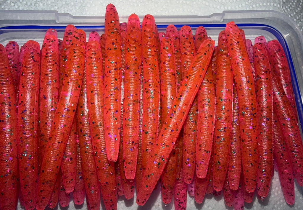 Starburst (4-Inch Soft Plastic Stick Worm Fishing Bait)