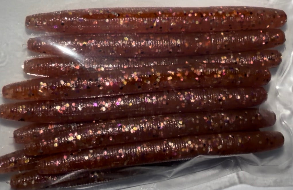 Midnight Cherry (Midnight Cherry 4" Stick Worms (10-Pack))