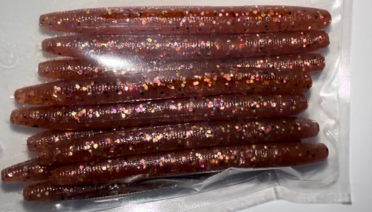 Midnight Cherry (Midnight Cherry 4" Stick Worms (10-Pack))