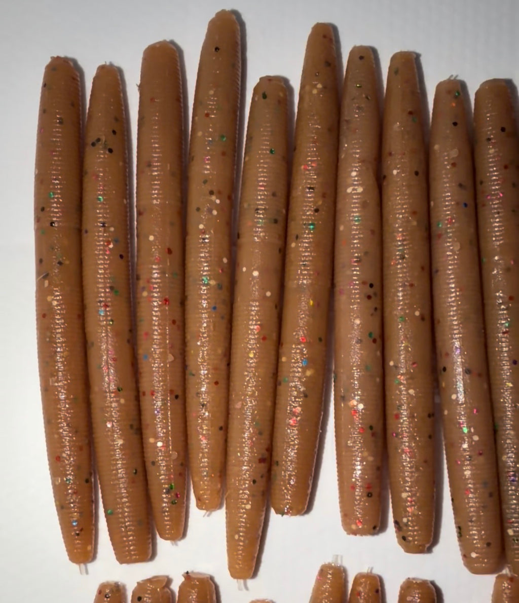 Muddy Buddy (4" Stick Worm Fishing Bait – Muddy Buddy (10-Pack)