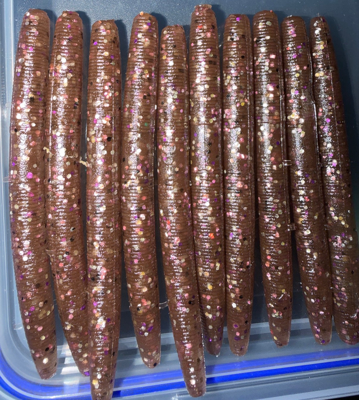 Plum (Plum 4" Stick Worms – 10 Pack)