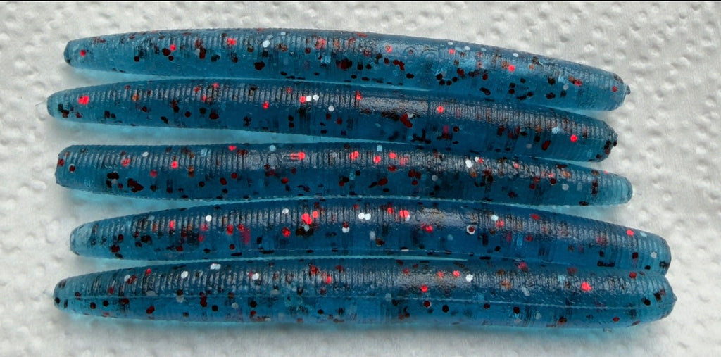 Aqua Mist (Aqua Mist 4" Stick Worms – 10 Pack)
