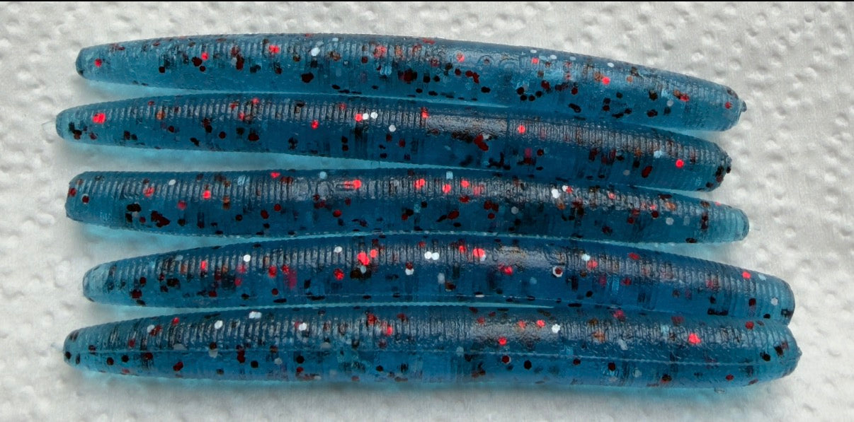 Aqua Mist (Aqua Mist 4" Stick Worms – 10 Pack)