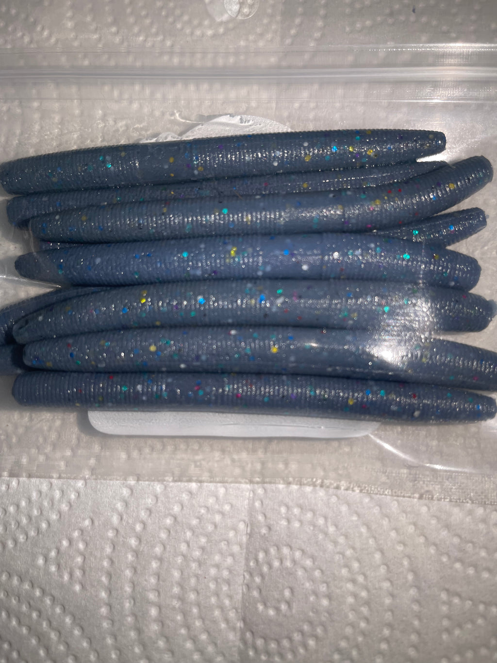 Midnight Blue (4" Midnight Blue Stick Worms – 10 Pack)