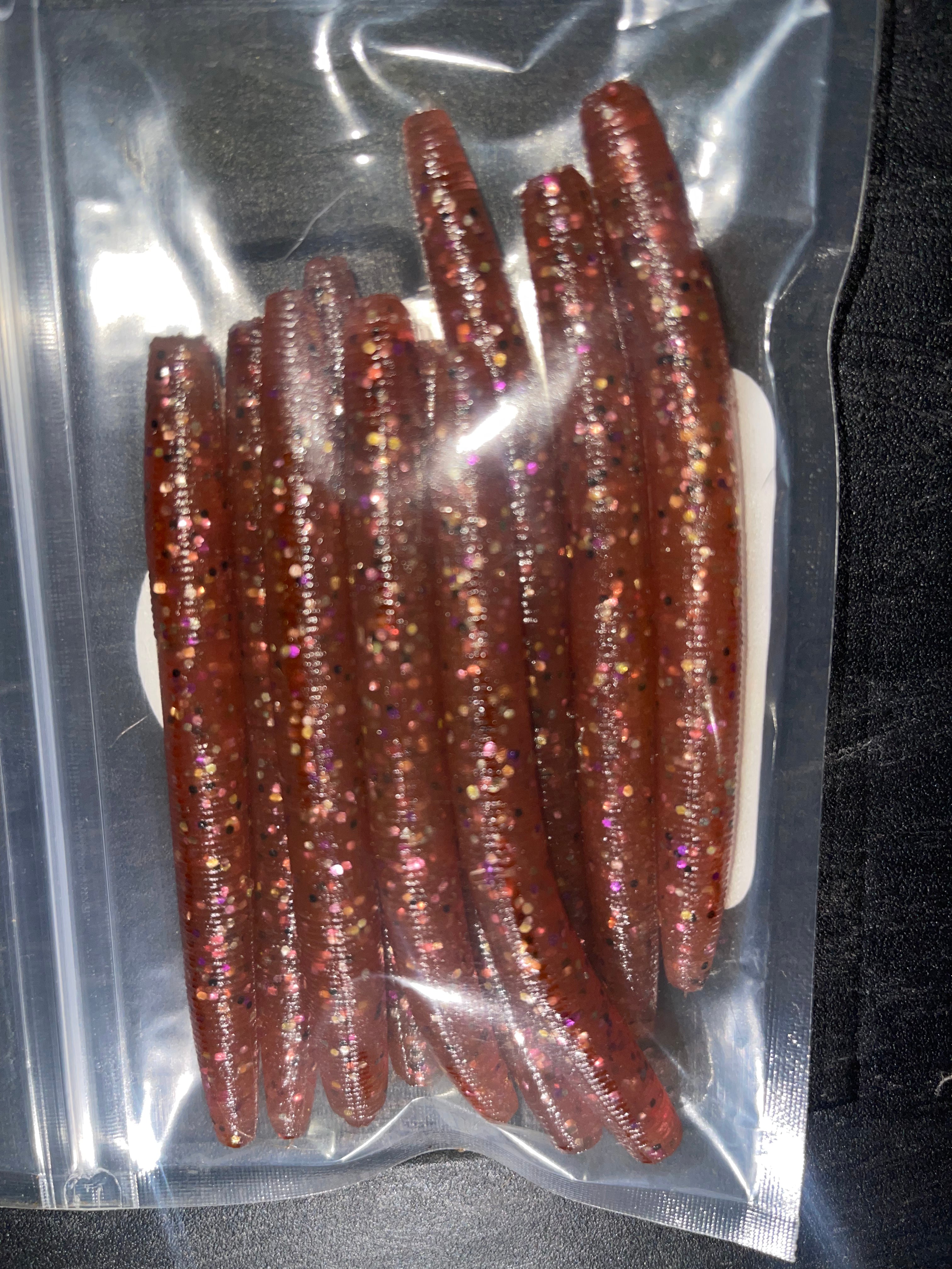 Midnight Cherry (Midnight Cherry 4" Stick Worms (10-Pack))
