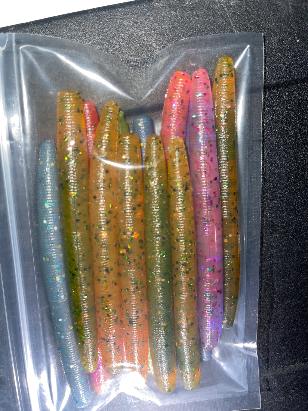 Variety (4" Stick Worms – 10-15 Pack) (Guaranteed 10)
