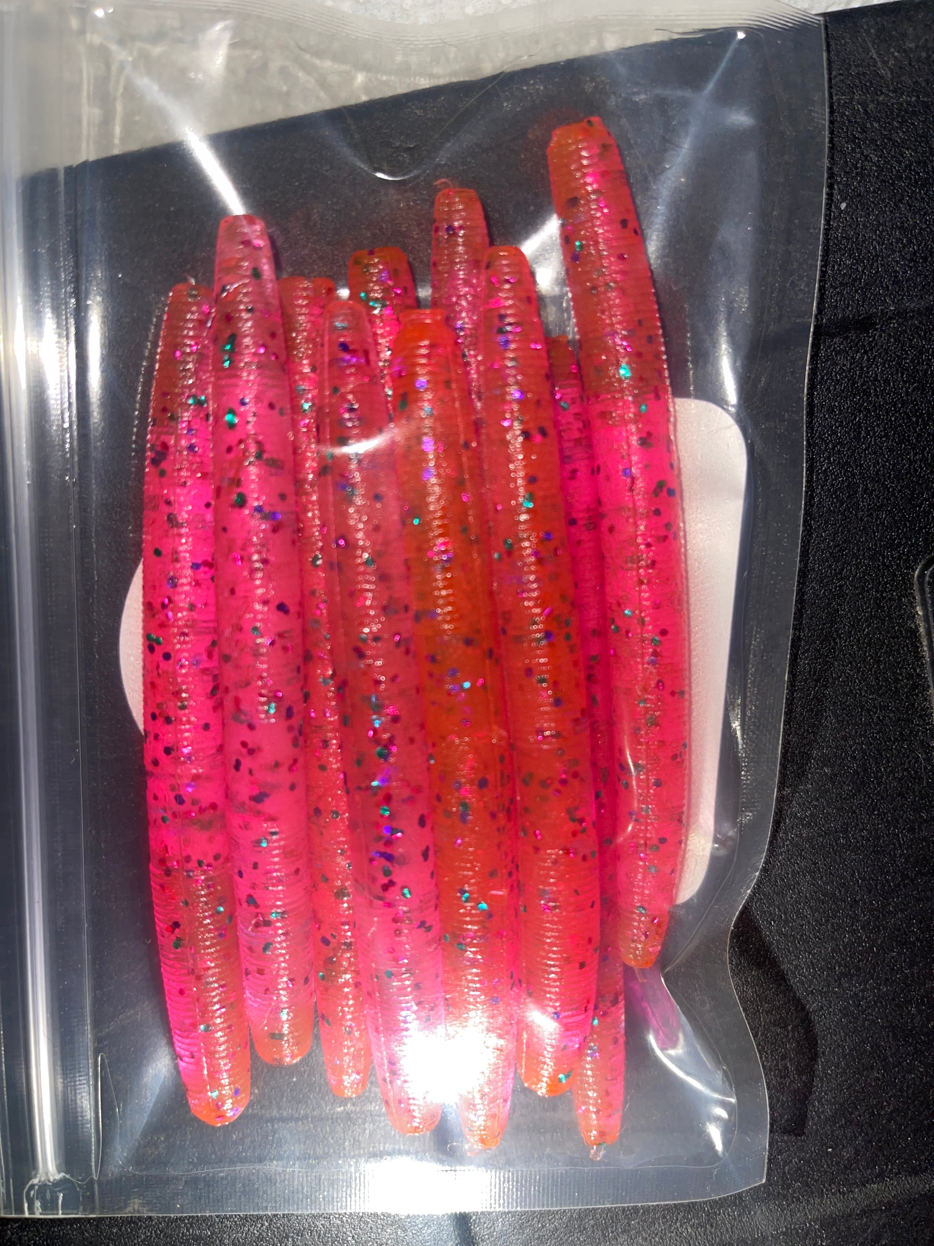 Starburst (4-Inch Soft Plastic Stick Worm Fishing Bait)