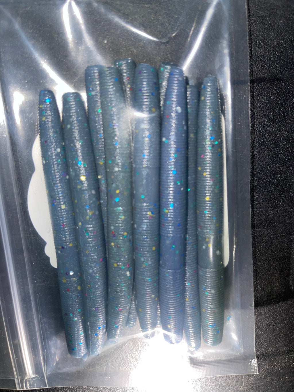Midnight Blue (4" Midnight Blue Stick Worms – 10 Pack)