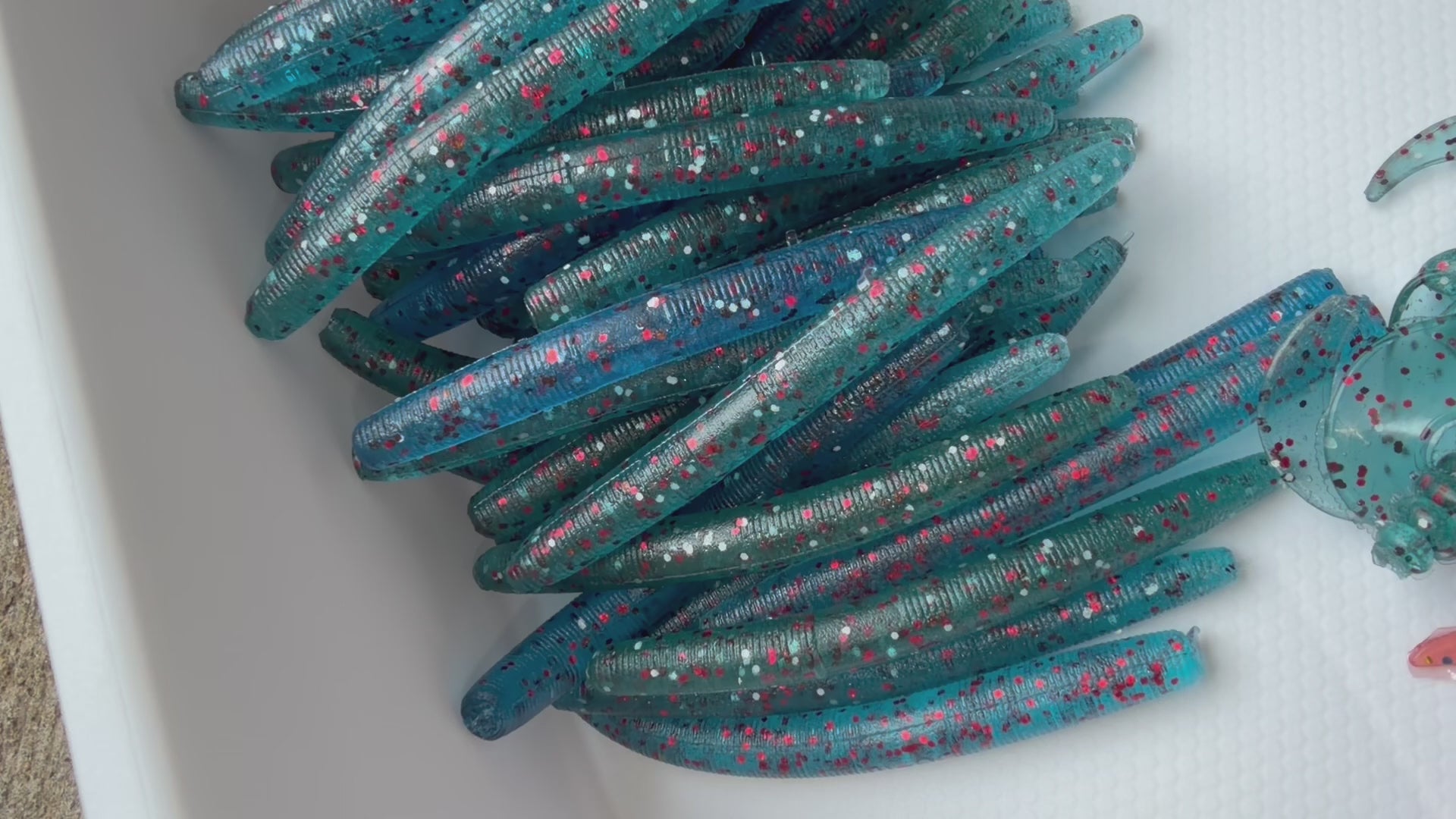 Aqua Mist (Aqua Mist 4" Stick Worms – 10 Pack)